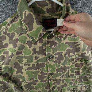 VTG Ranger Field Rated Clothes Augusta Camo Button Up Medium Cargo Hunting Men